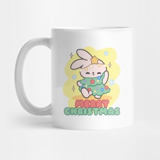 Christmas Cheers with Loppi Tokki: A Bunny Tree Wishing You Merry Moments and Joyful Jingles! Mug